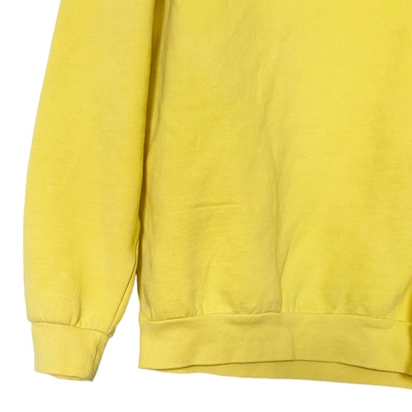 Disney Retro Mickey Mouse Head Sweatshirt Rainbow Bright Yellow Size Medium - Picture 7 of 9